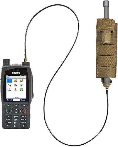 Miniatura 1 de Kit de reubicación de antena táctica (negro, bronceado o verde) - Compatible con radios Sepura Tetra SC21 y SRH Series (verde)