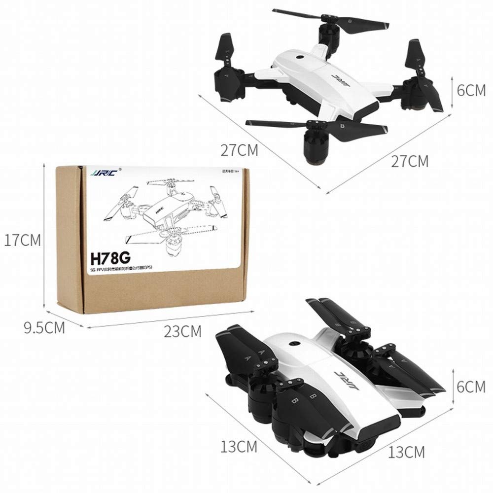 MU Posizionamento Satellitare Gps Drone Aereo Hd Pieghevole Aereo Telecomando Portatile 300 Metri 5G Mappa Ritorno Automatico,bianca,A
