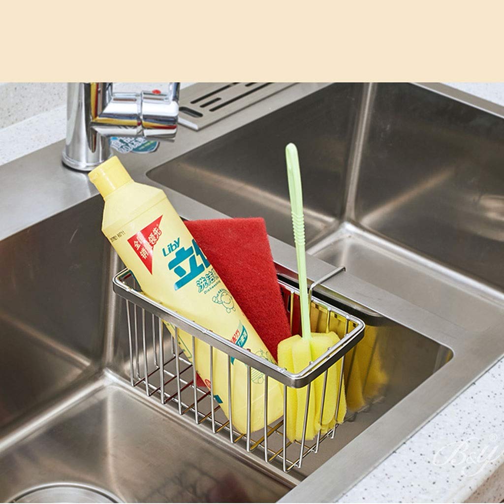 Égouttoir Encastré Acier Inoxydable - Panier Vaisselle à Ressort - Base Cuve - Blanc