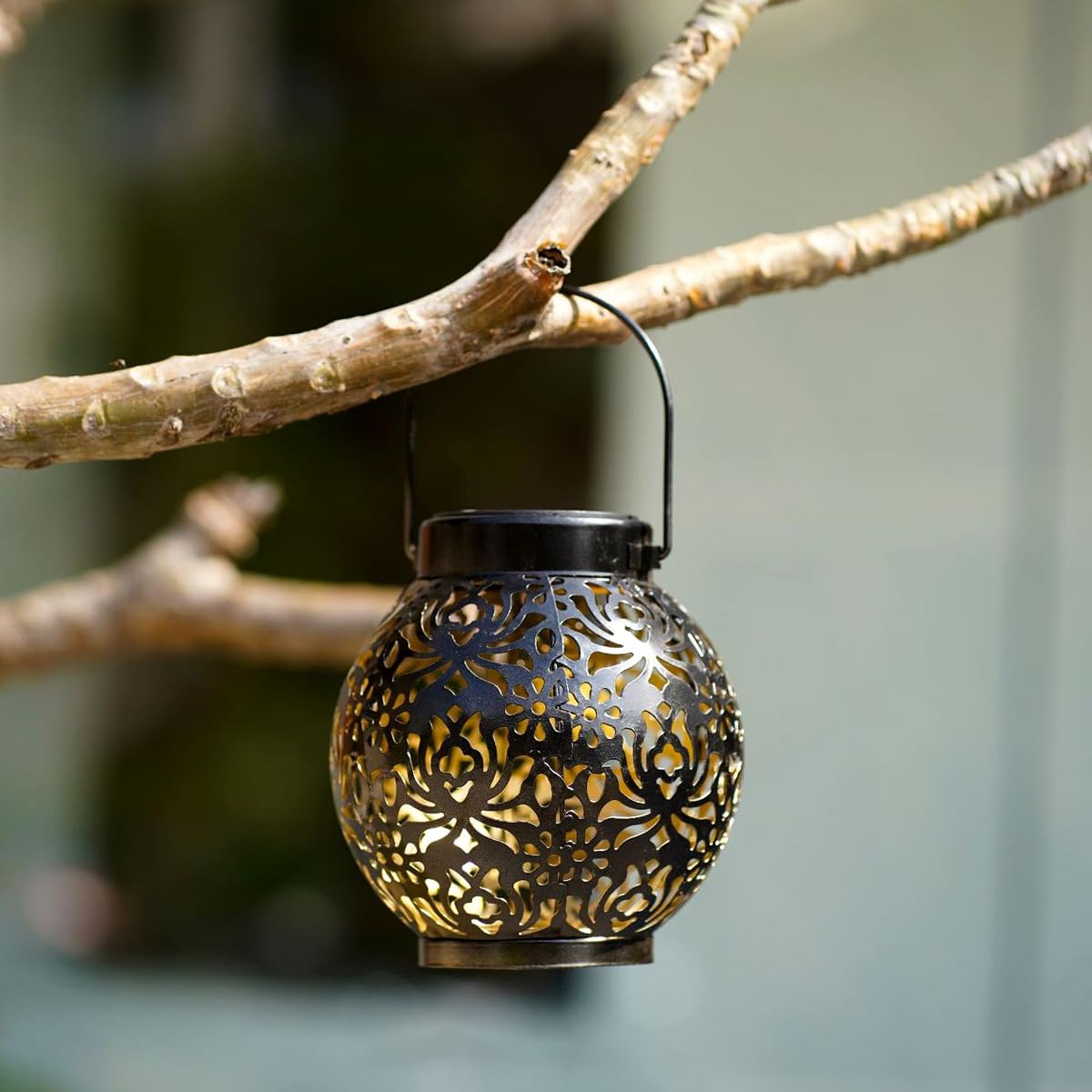 Solar Light Spiral LED Lantern (Ferrous Metals) - Image 4