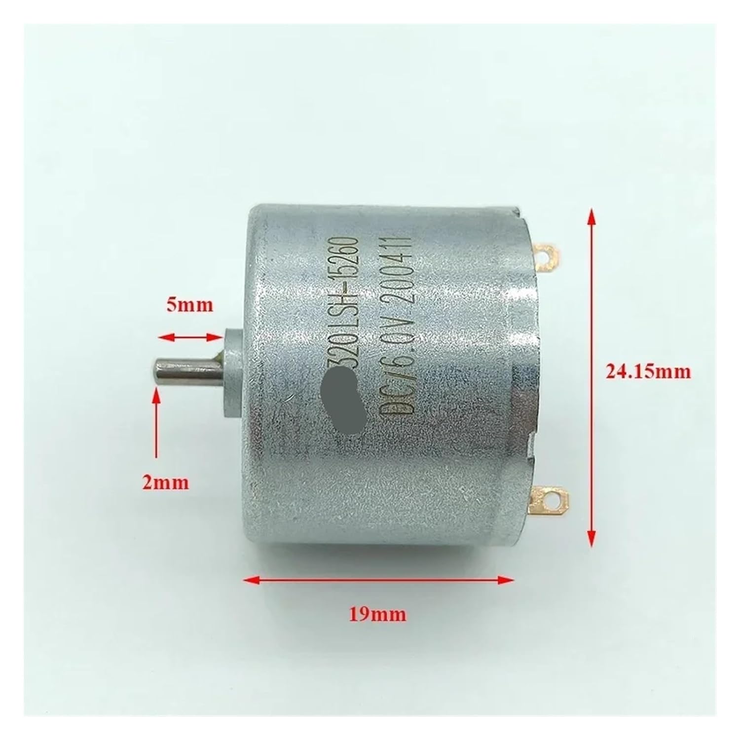 1個 RK-320SH-15260 モーター DC 9V 10900RPM 75MA