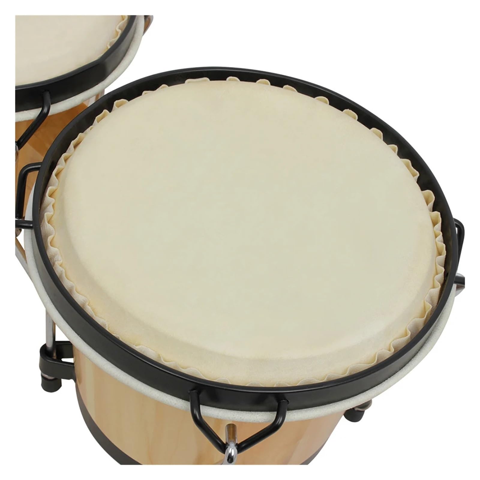 Bongos Bongos de madera tambor percusión instrumentos musicales aprendizaje música educativa con llave