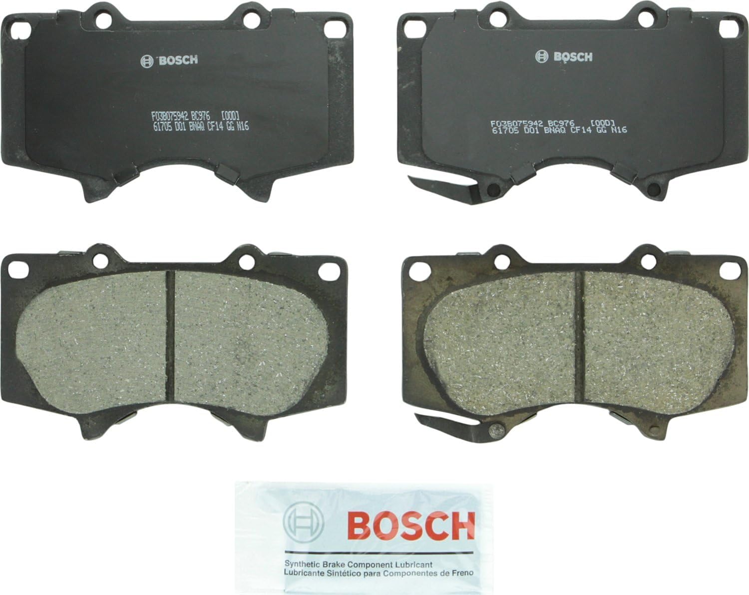 BOSCH QuietCast Kit - BC976 Brake Pad & 50011243 Rotor - FRONT