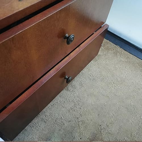 Miniatura 4 de Pomo de cajón negro antiguo de un solo agujero, disco antiguo americano, accesorios de gabinete de aleación de zinc para tiradores de cocina y baño,