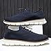 Casual Dress Sneakers for Men Unisex Business Oxfords Breathable Non Slip Zero Drop Walking Footwear Lightweight Comfortable Fashion Running Shoe Dark Blue