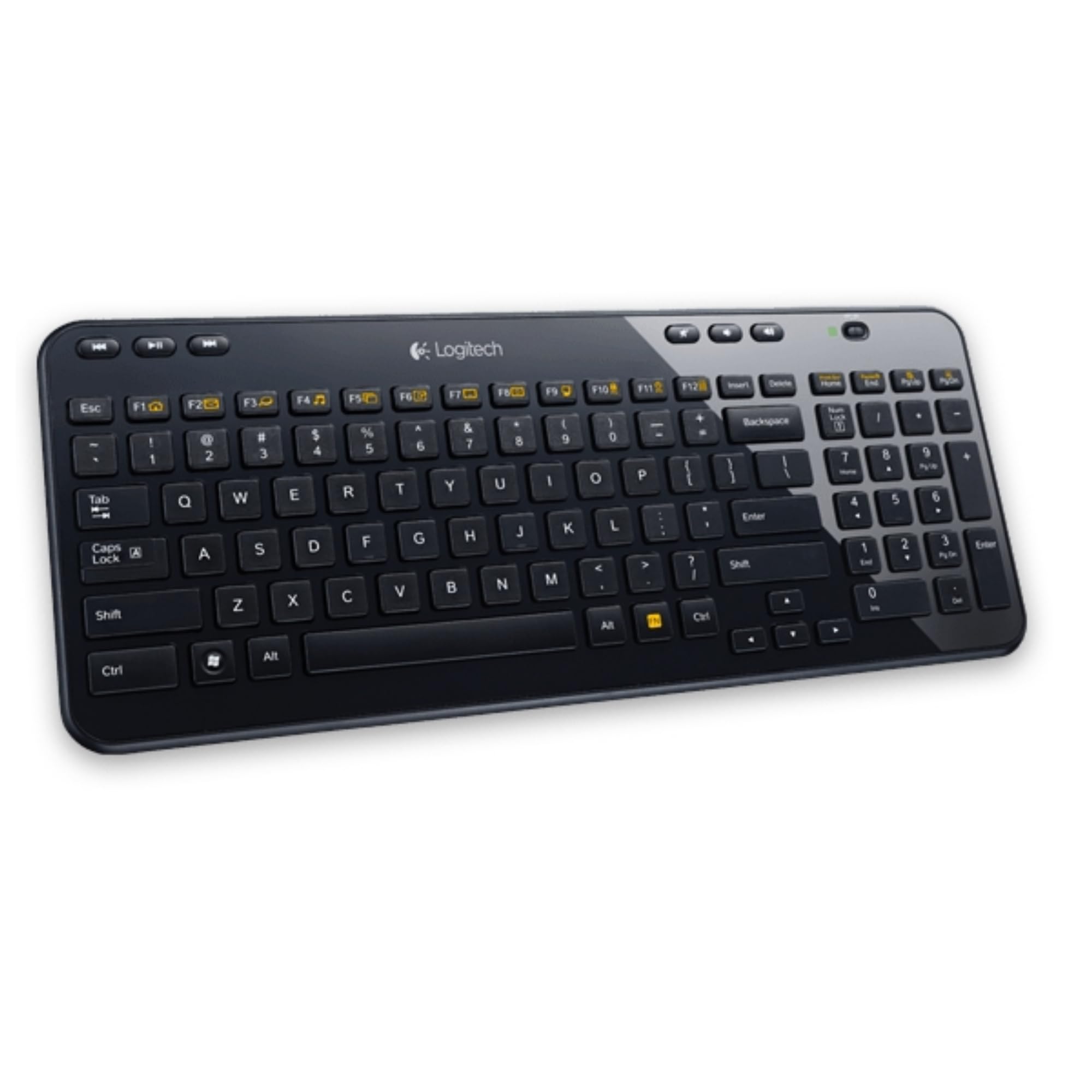 Logitech K360 Compact Draadloos Toetsenbord Pan Nordic QWERTY - Zwart | Ruimtebesparend En Krachtig Voor Thuis En Kantoor