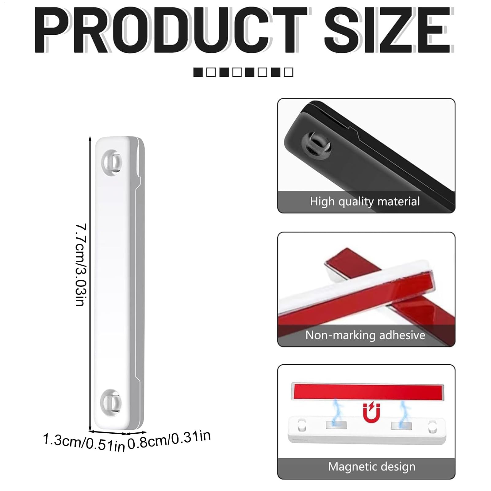 Selbstklebende Magnet-Clips für Bildschirme, vielseitige Fensterbeschläge für Restaurants, Schulen, Wohnmobile, Cafés und Büros, ideal für Eingänge und Treppen