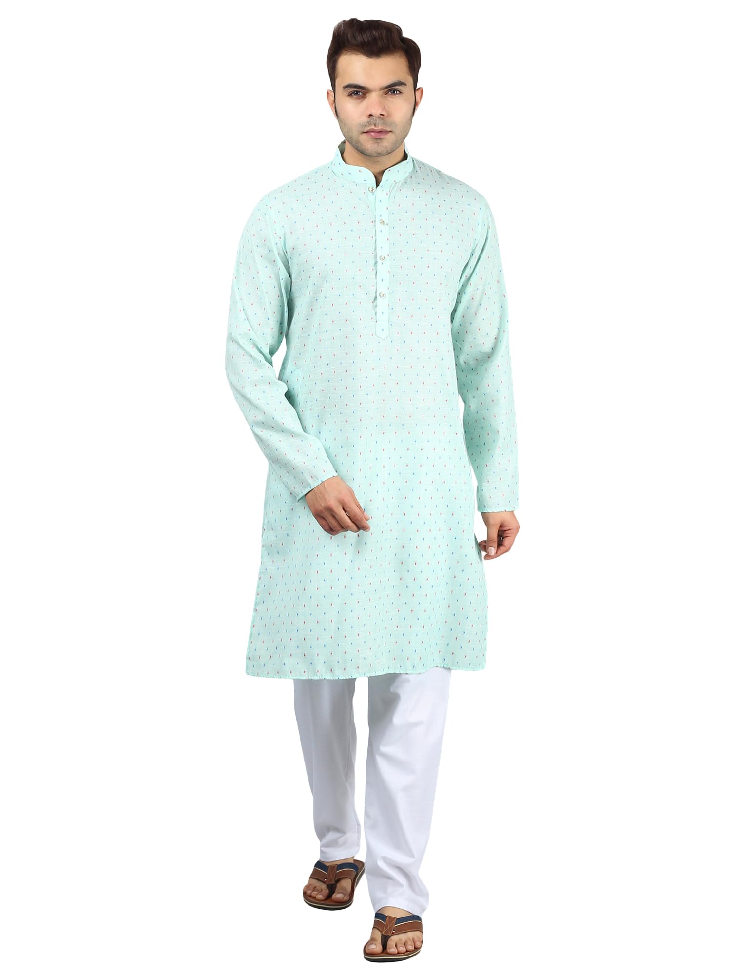 uri and mackenzie Mens Cotton Woven Casual Kurta Pajama set-picture-29