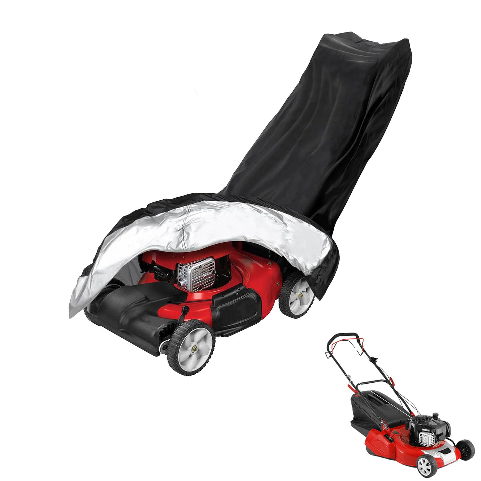 lawnmower cover Compatible with Cobra RM46SPBR ,waterproof and sun,suitable for indoor and outdoor use all year round, comes with a storage bag โ image 1