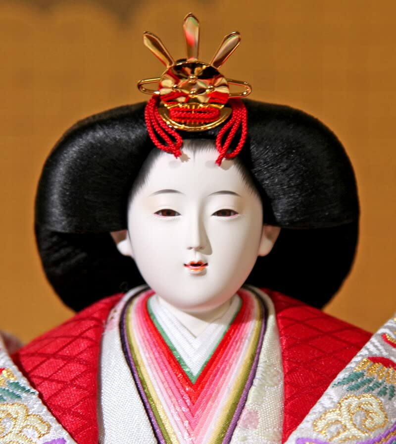 Amazon | 雛人形 久月 ひな人形 雛 三段飾り 五人飾り 御園雛 西陣織 