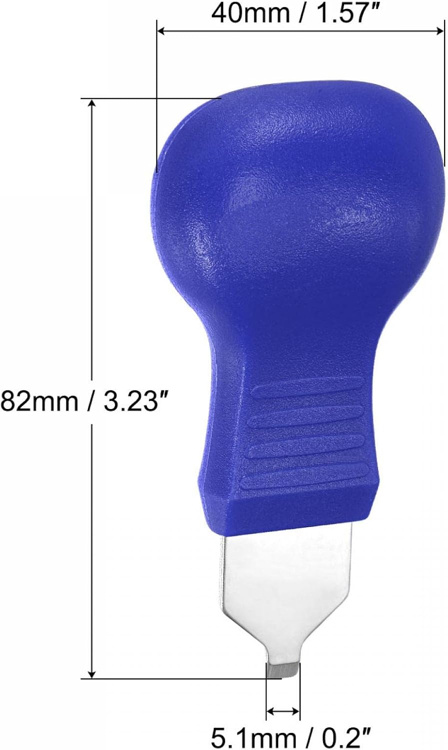 uxcell Watch Back Cover Opener, Case Remover Tools, 5.1mm Width Case Pry Battery Remover Repair Replacing Watchmaker Tools, Blue