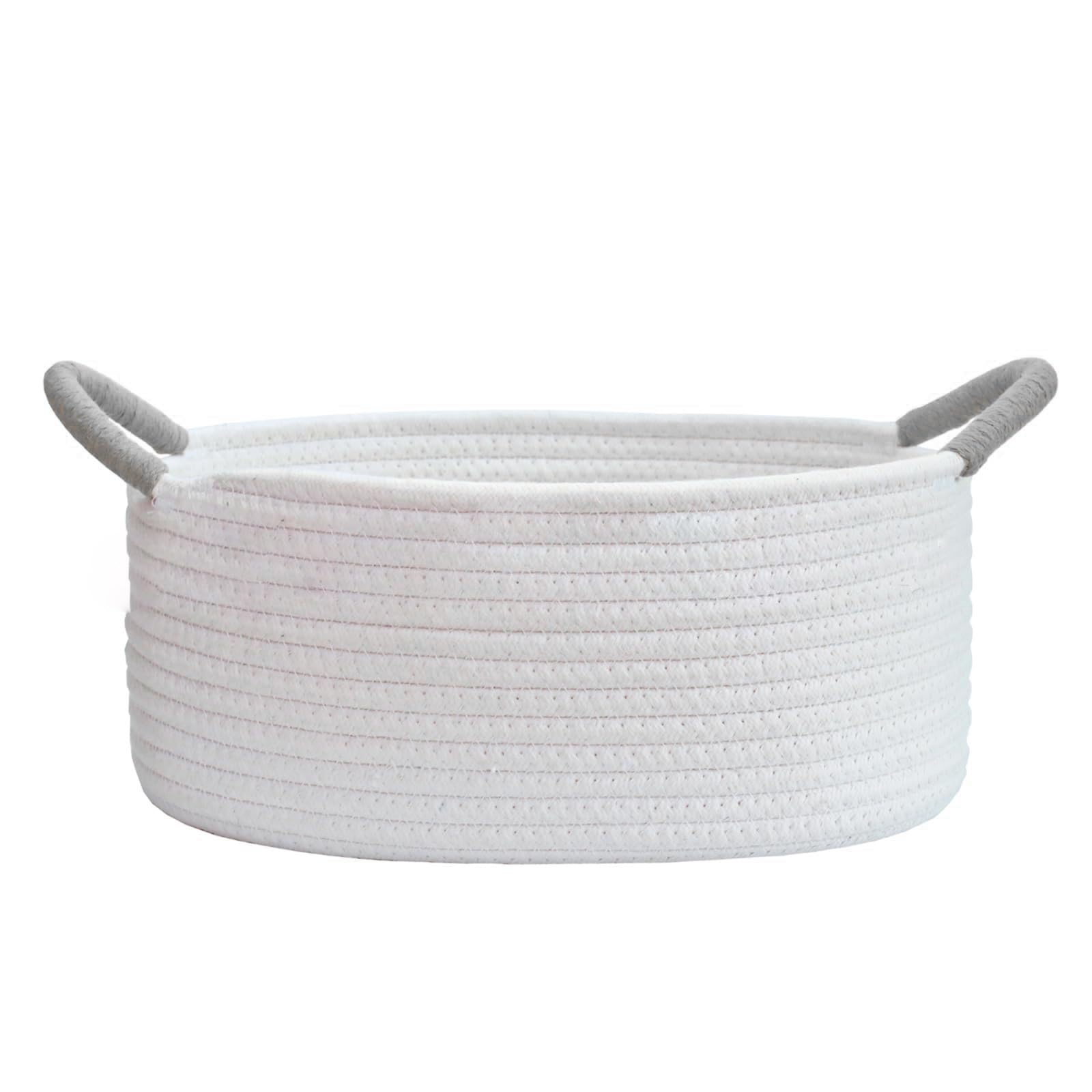 Panier De Rangement En Corde De Coton - Panier De Rangement Pour