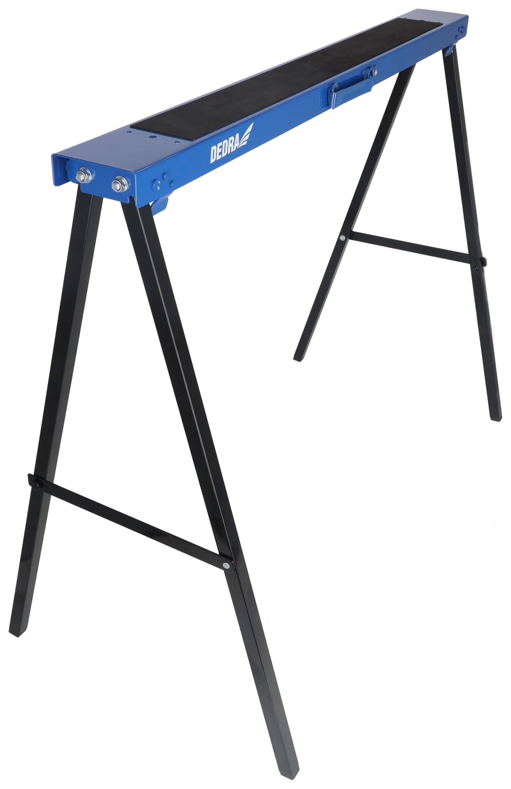 Dedra N110 2 Stück Metallböcke, multifunktionale Lösung für Arbeitsplätze, Tragfähigkeit 250 kg/Paar, Höhe 78 cm, Länge 99,5 cm, zusammenklappbar, Arbeitsfläche mit Anti-Rutsch-Auflage