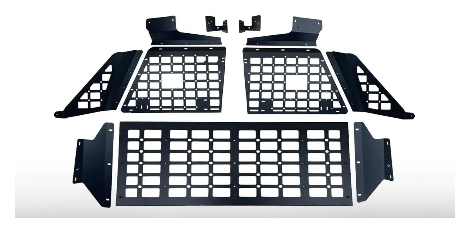 Lhdktee Cargo Cover Trunk Shelf System For Toyota For Land For Cruiser For Prado J250 LC250 2024 2025 Modular Storage Panel Cargo Organizers Camping Rear Trunk Parcel Shelf(Side roof panel)