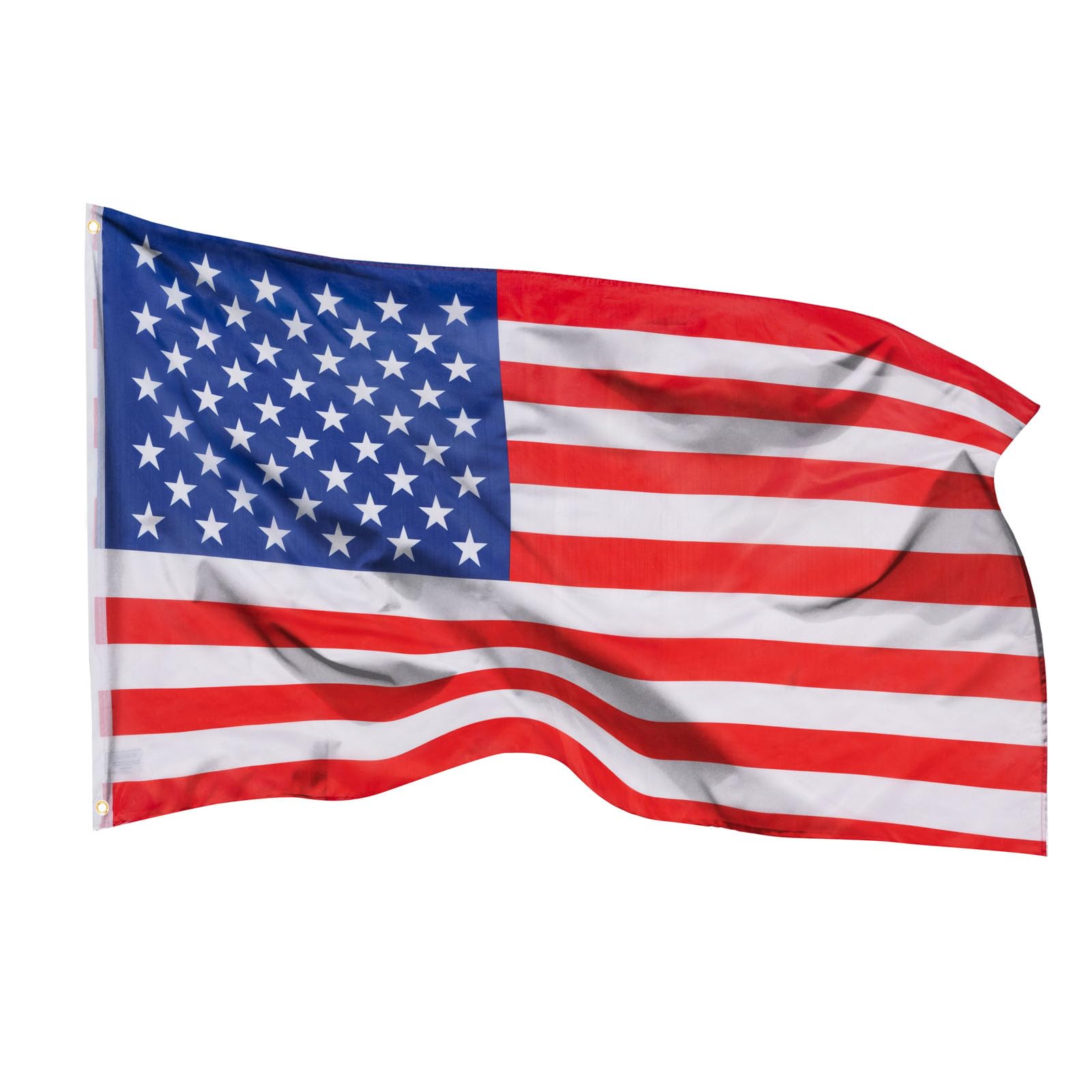 Bandierine Americane Pieghettate 90x45 Cm, 2-10 Pezzi, Con Occhielli In Ottone E Fascette, Decorate Su Entrambi I Lati, Per 4 Luglio E Feste Patriottiche