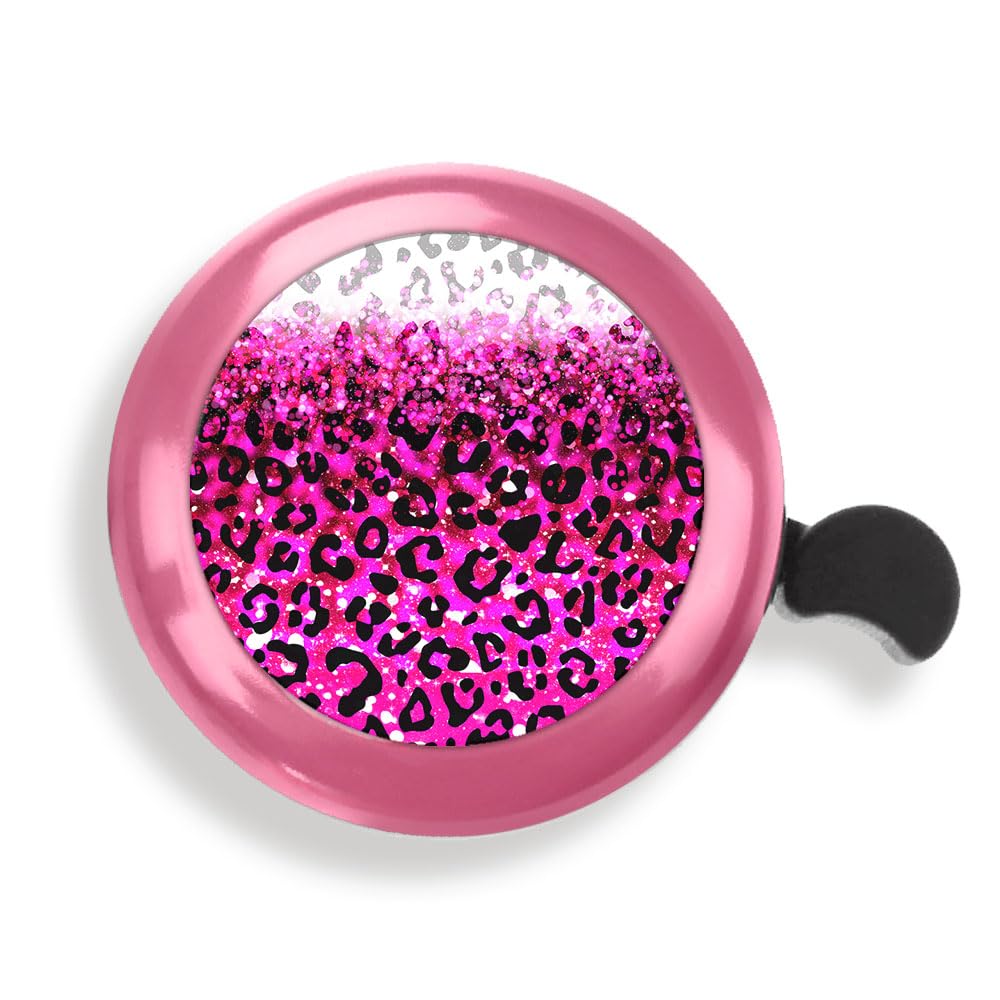 WIRESTER Pink Aluminum Round Bike Bell, Classic Ring Bicycle Bell, Bike Accessories Bell Ring for Adults Kids Girls Boys