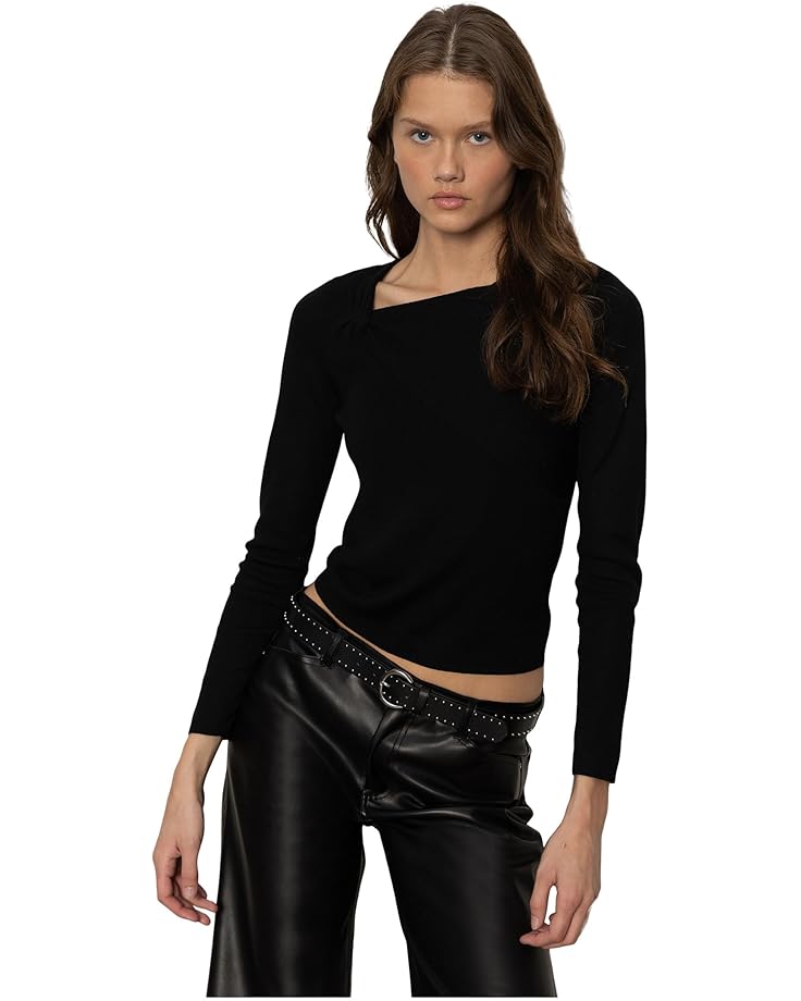 Sanctuary Long Sleeve Shoulder Twist Top - Main View