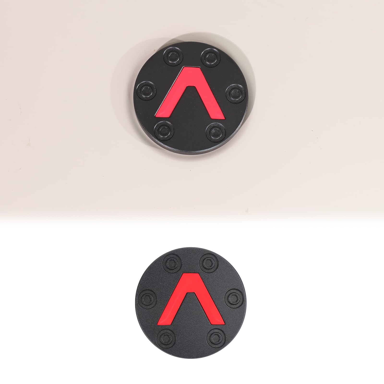 Copertura per emblema anteriore di ricambio compatibile con INEOS Grenadier 2020-2024 2025+ emblema anteriore rosso invertito a forma di V copertura logo accessori esterni
