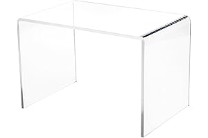 Plymor Clear Acrylic Rectangular Display Stand (7" x 10.5" x 7")