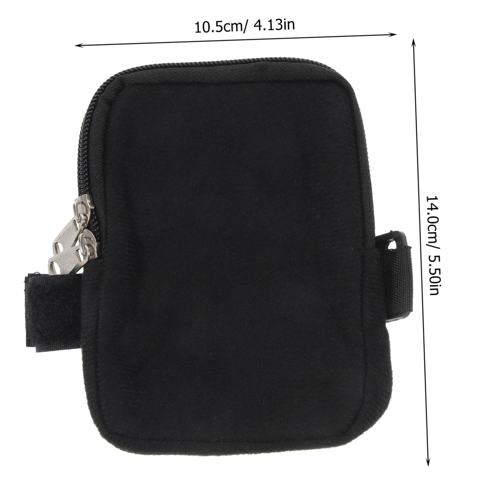 Toyvian 5 Stück Cup-Tasche Wasser Reisen schlank Wandern im Freien tragbar Flaschentasche Becher Tragetasche Mehrzwecktasche mit Reißverschluss Reißverschlusstasche Segeltuch Schwarz