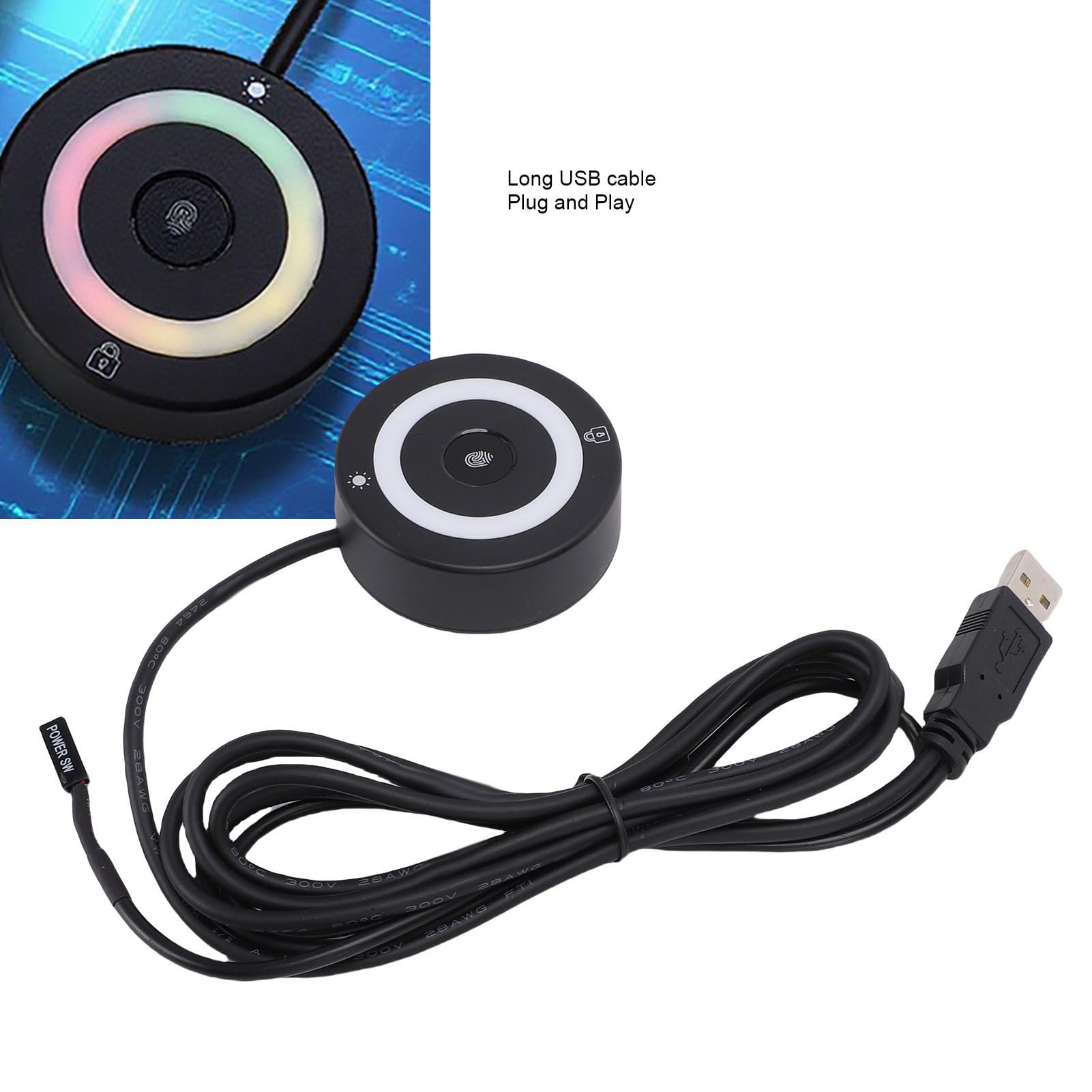 Amazon | Sxhlseller PCおよびラップトップ用USB指紋リーダー、10 11用