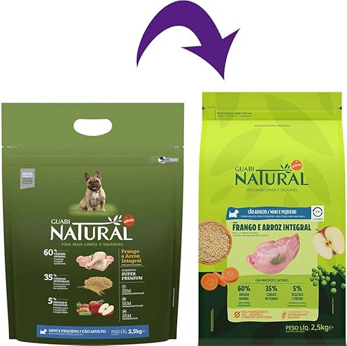 Ração Guabi Natural Raças Pequenas Frango Arroz - 1kg