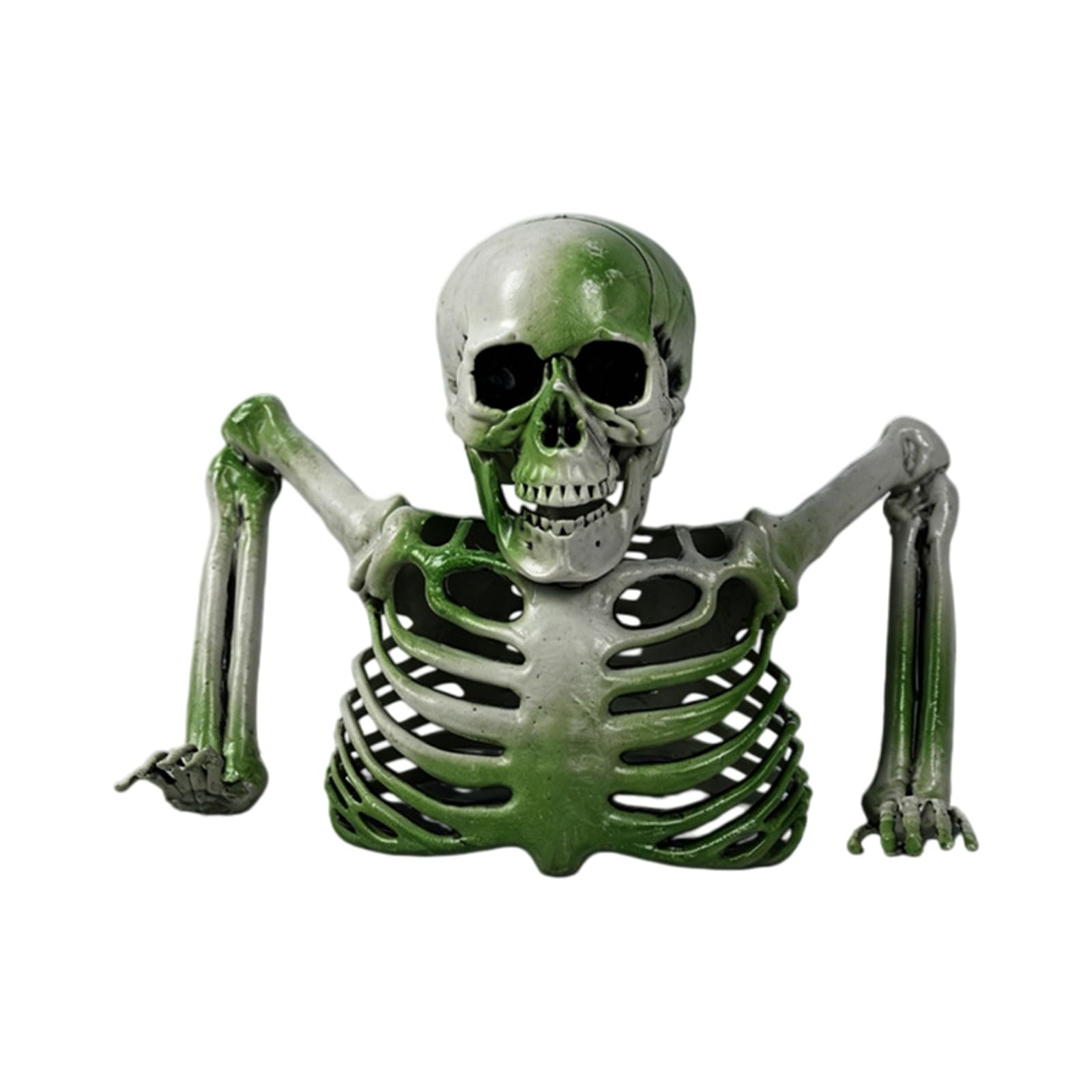 Fazvncv Realistic Half Skeleton Decoration with Realistic Detail for Halloween Party Scary Outdoor Indoor Decoration Scary Party Decorations
