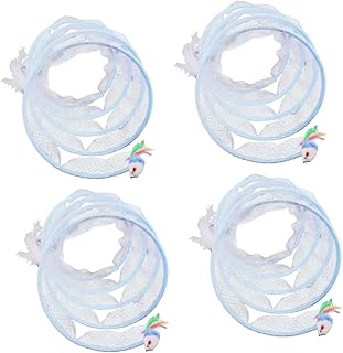 FRCOLOR 4 Pçs Dobrável Gato Túnel Coelho Túnel Brinquedos Interior Túnel Gato Gato Jogar Túnel Gato Labirinto Forma Gatinho Túnel Coelho Brinquedos Para Coelhos Donut Brinquedo Gatinho