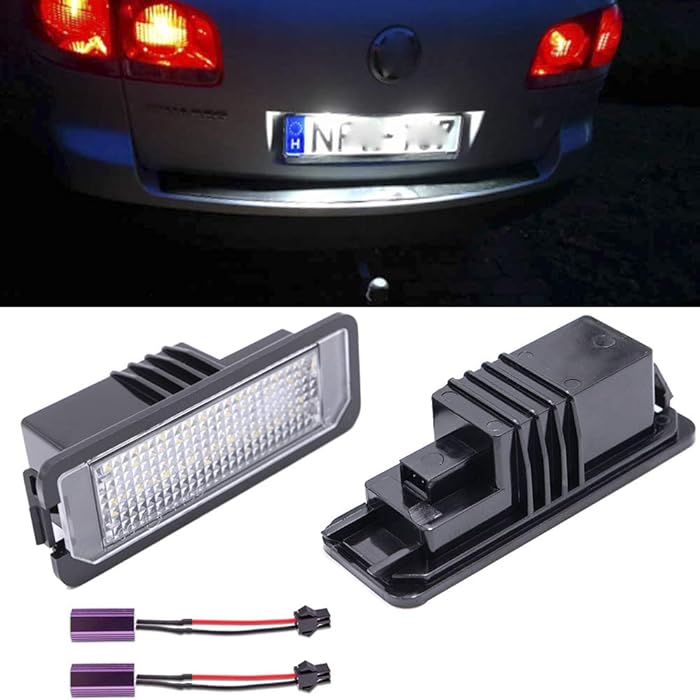 Buy 2pcs LED License Plate Lights Number Lamp for MK5 GTI MK6 MK7 Golf