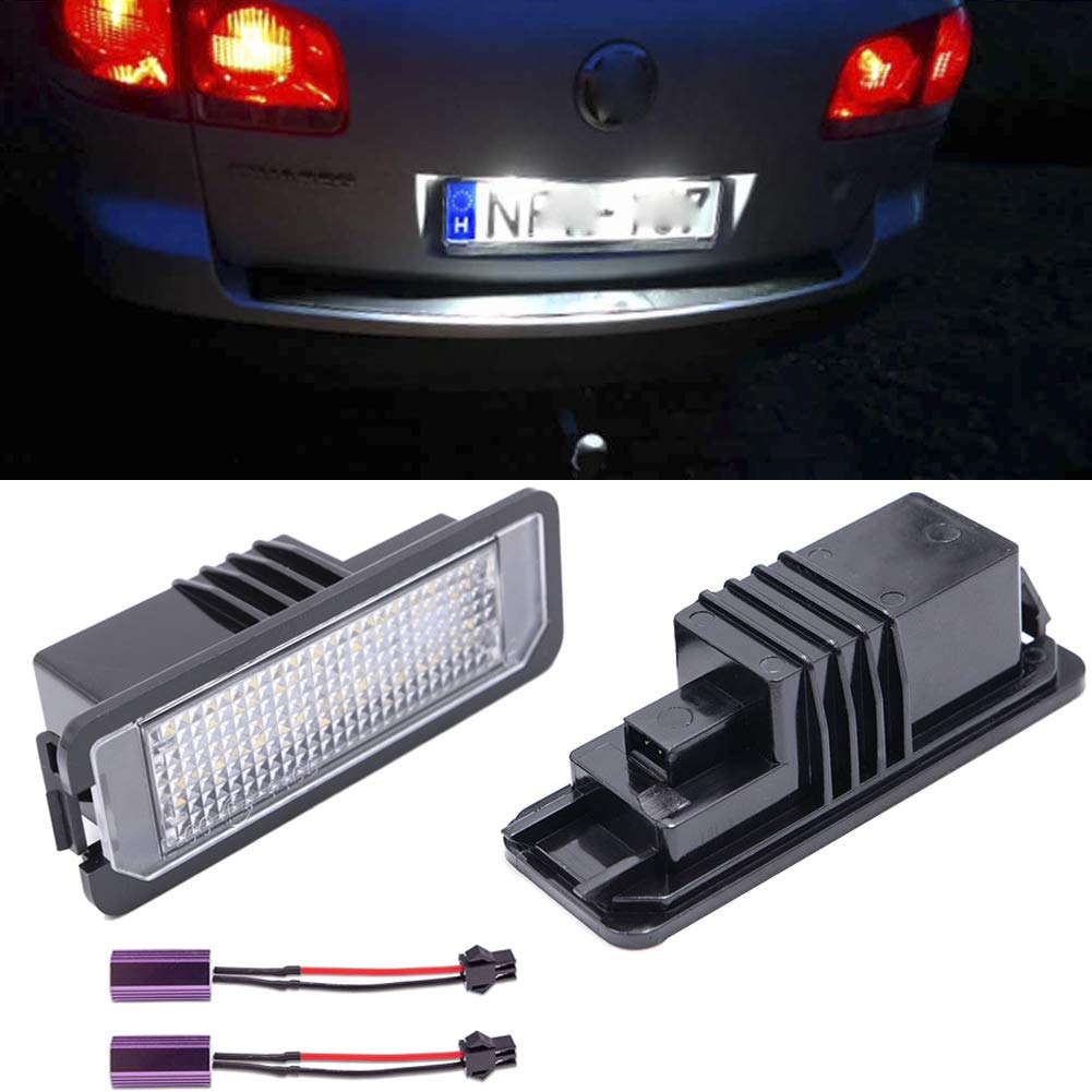 Buy 2pcs LED License Plate Lights Number Lamp for MK5 GTI MK6 MK7 Golf