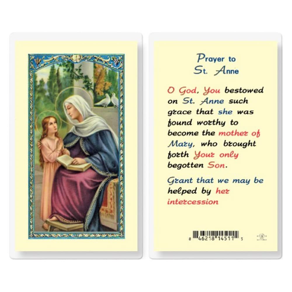 Artisan Owl Saint Anne Holy Cards (Set of 5)