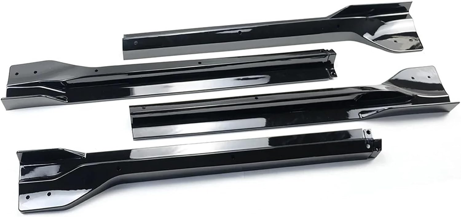 Car Side Skirt Extension Splitter A Pair Compatible with Jeep Grand Cherokee SRT/SRT8/Trackhawk 2012-2021 Plate Bumper Winglet Body Kit(Gloss Black)