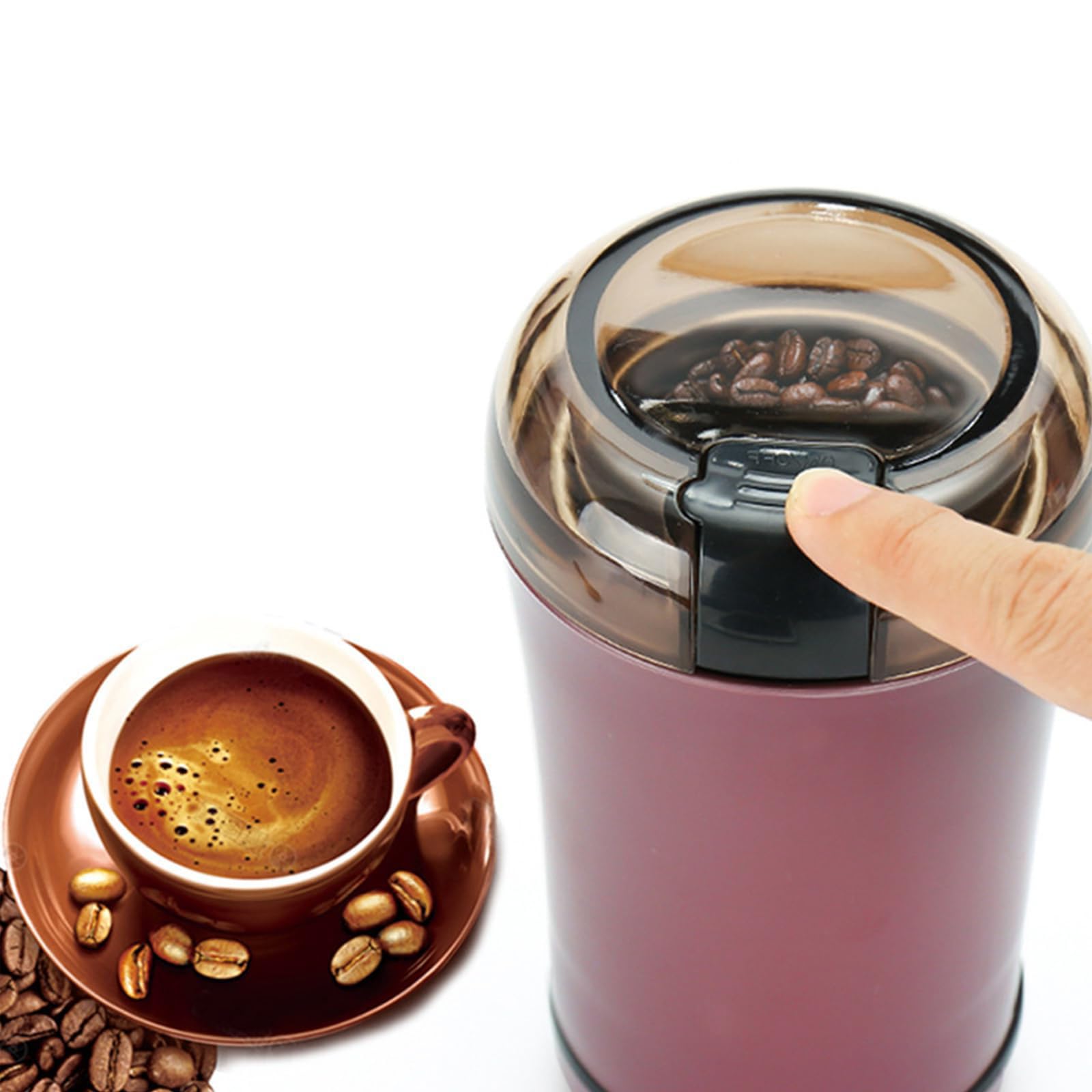 Broyeur à pilules électrique, moulin à café avec brosse, broyeur pour tubes d'alimentation, enfants ou animaux domestiques, broie les comprimés de médicaments de différentes tailles en poudre fine