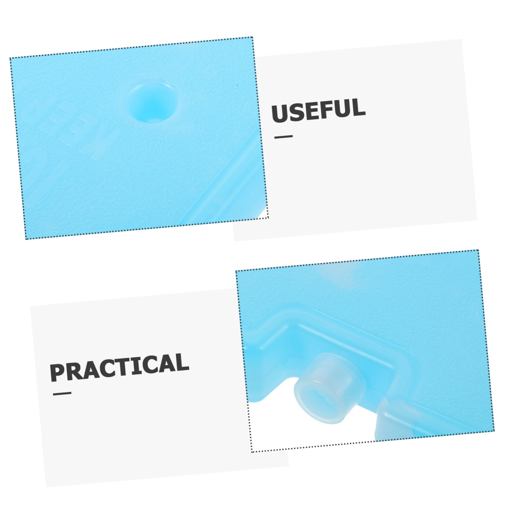 Unidades Bloques de Hielo Reutilizables Refrigerantes y Duraderos para Neveras Bolsas Isotérmicas Impermeables para Transportar Alimentos para Picnic y Camping