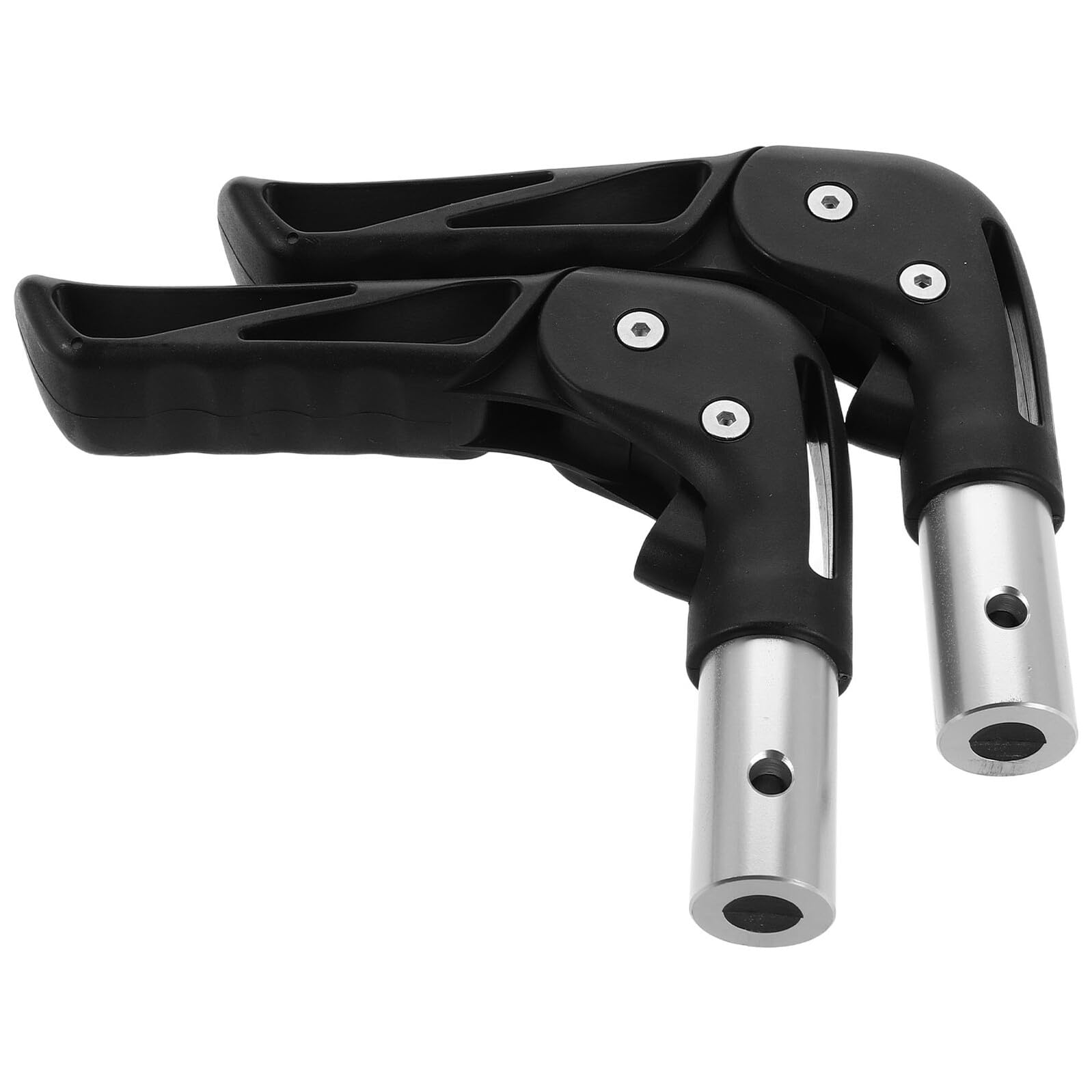 ERINGOGO Impugnature per Maniglia Trolley e Sedia a Rotelle da 22 Mm, Coperture Antiscivolo Ergonomiche in Plastico e Metallo, Struttura Pieghevole per Viaggi in Famiglia e Uscite