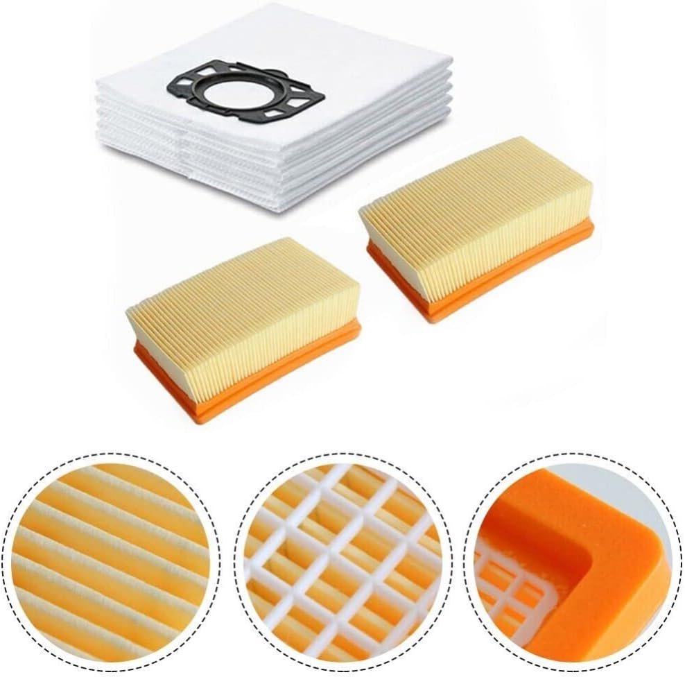 Dust Bag Filter Compatible with Karcher WD4 WD5 MV4 MV4 MV5 MV6 Vacuum