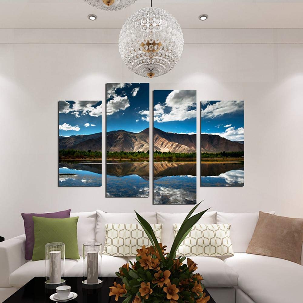 Sticker Paysage Salon et Peinture sur Toile pour une Maison Chaleureuse
