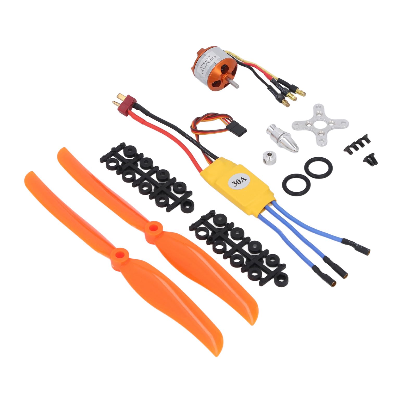 A2212 1400KV RC Bezszczotkowy Silnik 30A ESC Bezszczotkowy Silnik Wychodzący 8060 śmigło i Zestaw śrub do Zdalnie Sterowanego Samolotu Quadcopter