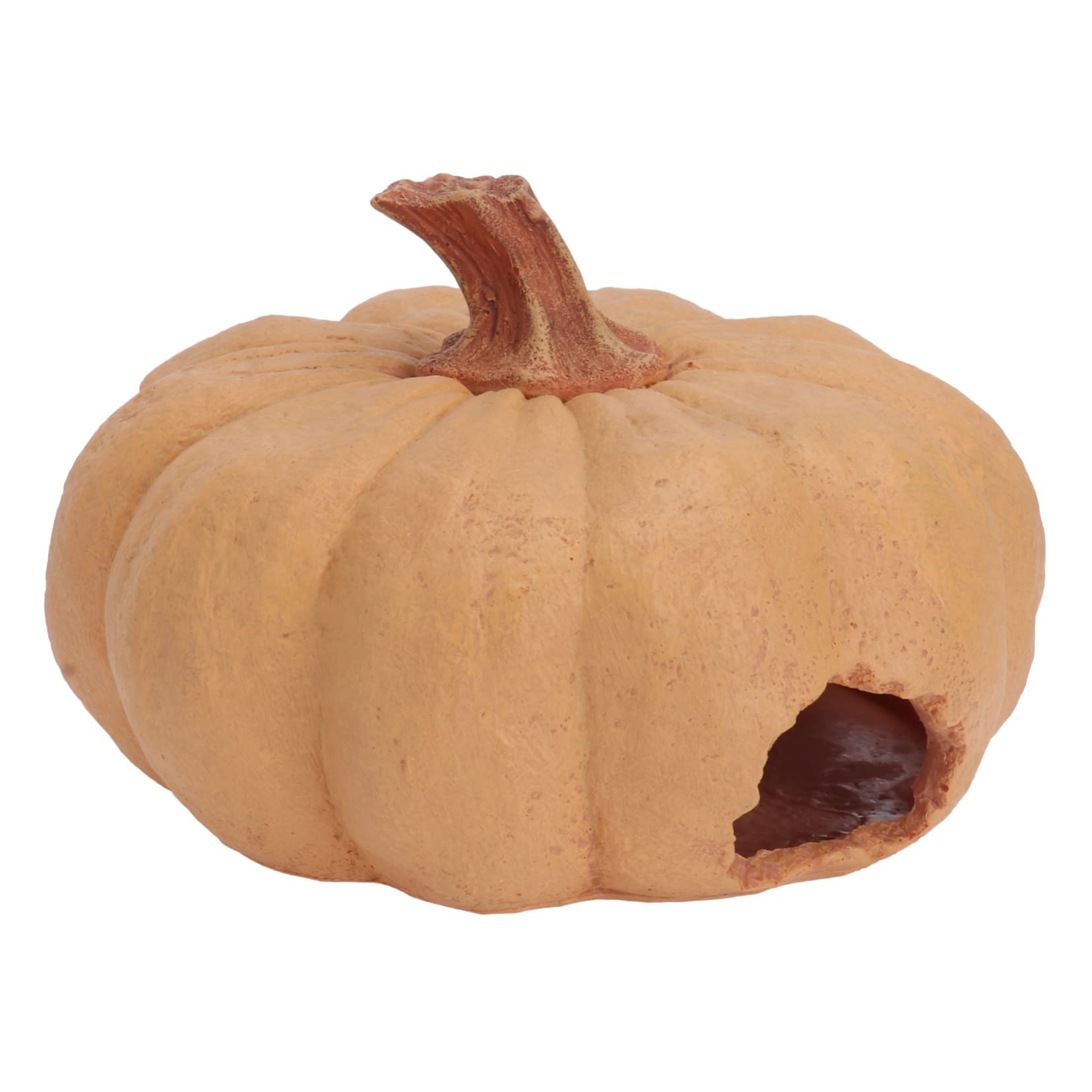 Abaodam 1PC Pumpkin Hideout Cave for Reptiles Aquarium Supplies Non Deformable Design for Lizards Snakes and Animals Landscape Accessory for Your Home Decor