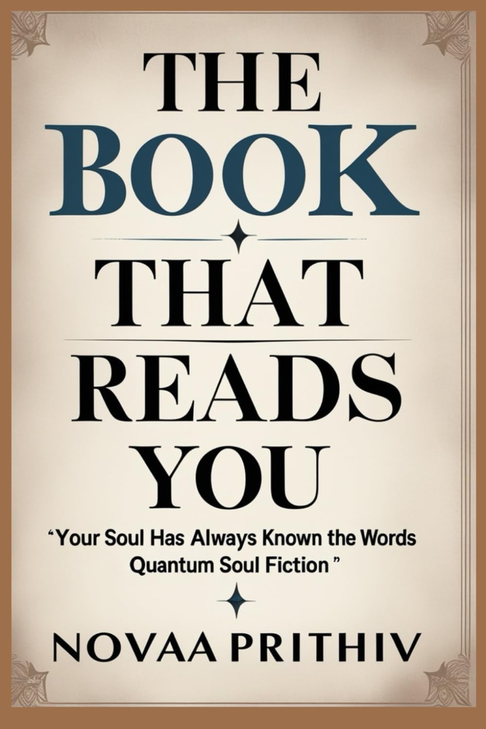 The Book That Reads You: Your Soul Has Always Known the Words- Quantum Soul Fiction (THE NOVAA PRITHIV MASTER SELF-HELP SERIES)