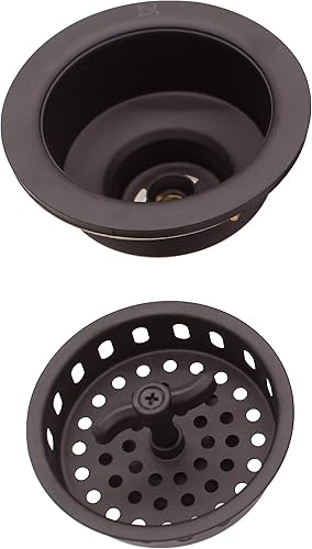 Miniatura 7 de Westbrass d2155Ala tuerca estilo grande cocina cesta colador wInSinkErator estilo eliminación Brida & Tapón, Oil Rubbed Bronze