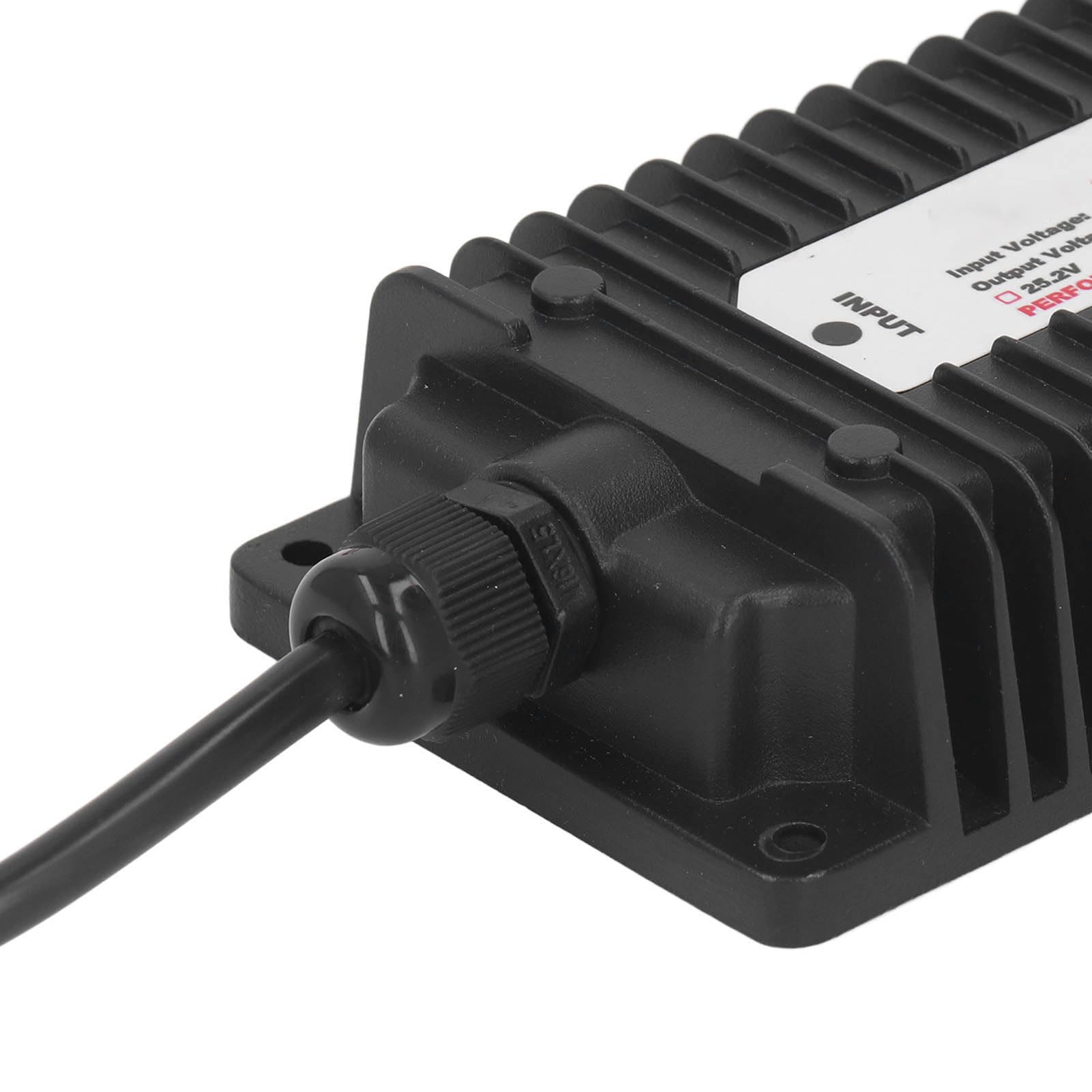 Fafeicy Caricabatterie Al Litio Caricatore Caricatore Agli Ioni di Litio 43,8 V 6,7 A 300 W IP65 Impermeabile con Stato LED per Apparecchiature di Veicoli (Spina europea)