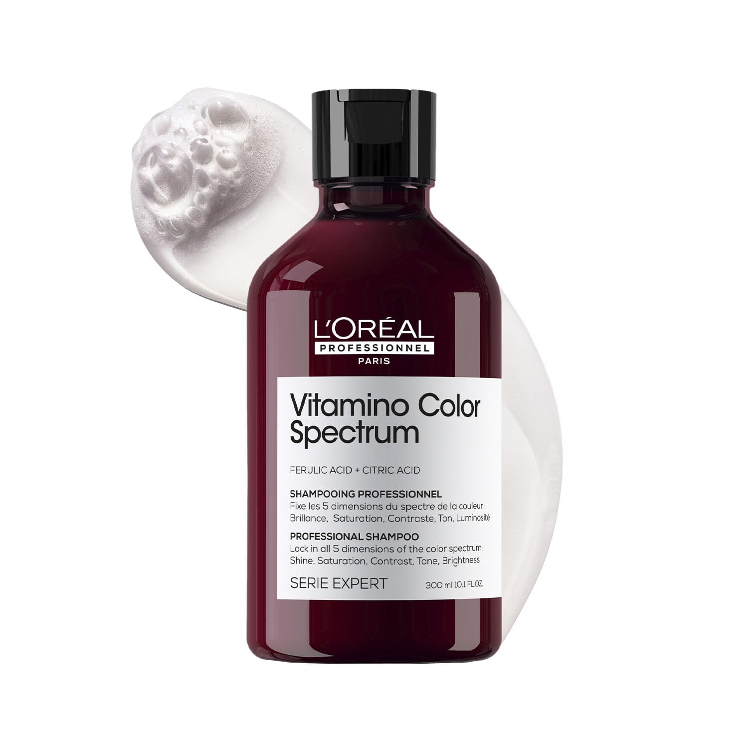 L'Oréal Professionnel Vitamino Color Spectrum Shampoo for all colored hair 300 ml | The first color-care technology with Ferulic acid + Citric acid| locks in day 1 color vibrancy.-image-32