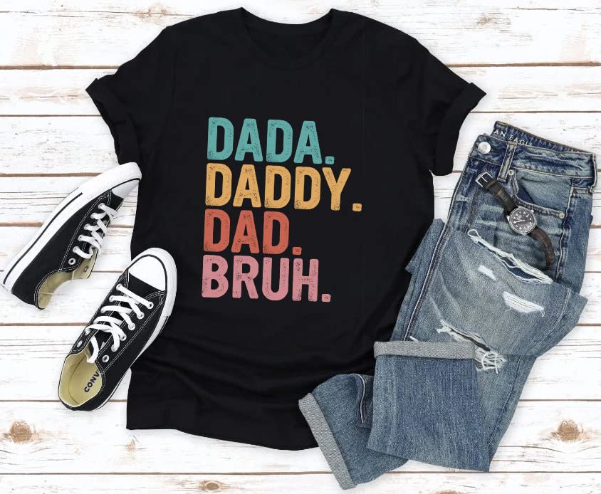 Miniatura 8 de Dada Daddy Dad Bruh Shirts, Funny Papa Shirt, Father Sweatshirt Fathers Day Sarcastic Hoodies Inspirational T-shirts Gift Fathers Day, Men Dad
