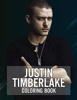 Justin timberlake Coloring Book: Amazing gift for All Ages and Fans with High Quality Image.– 30+ GIANT Great Pages with Premium Quality Images.