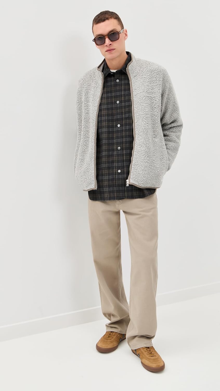 Norse Projects Men's Ole Oversized Wool Check Shirt - Image 5