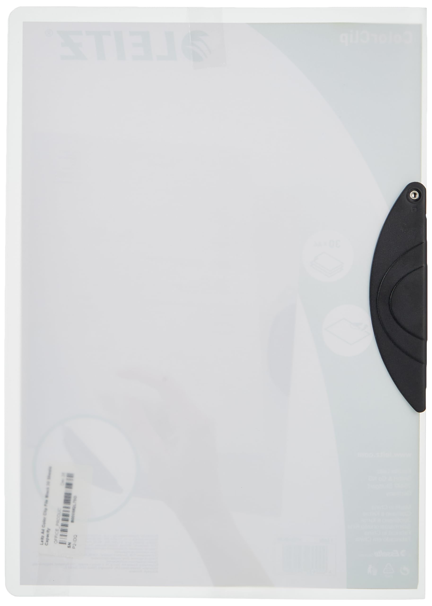 Leitz ColorClip A4, PP, teczka z klipsem