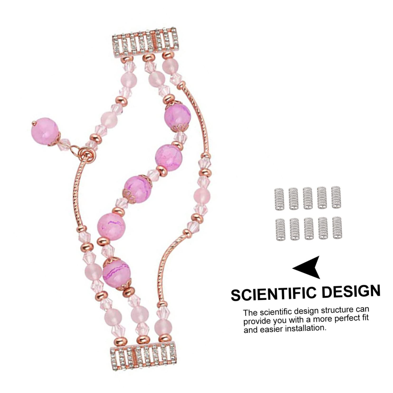 Didiseaon 50pièces Adaptateur De Bracelet Remplaçable Pour Montres Décoratives Connecteurs Pratiques Pour Bracelets De Montre