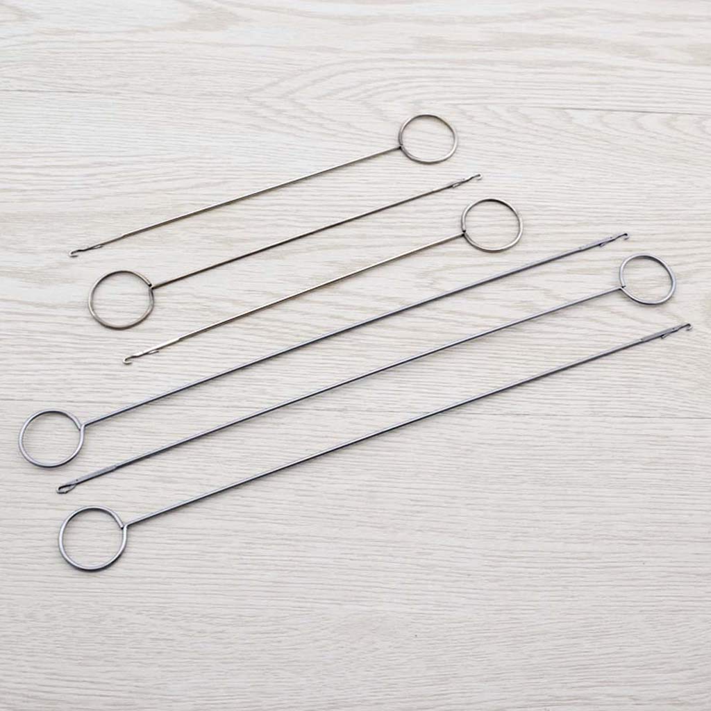 XISAOK Stainless Steel Sewing Loop Turner Hook for Turning Fabric Tube Strap Belt Handmade Tool