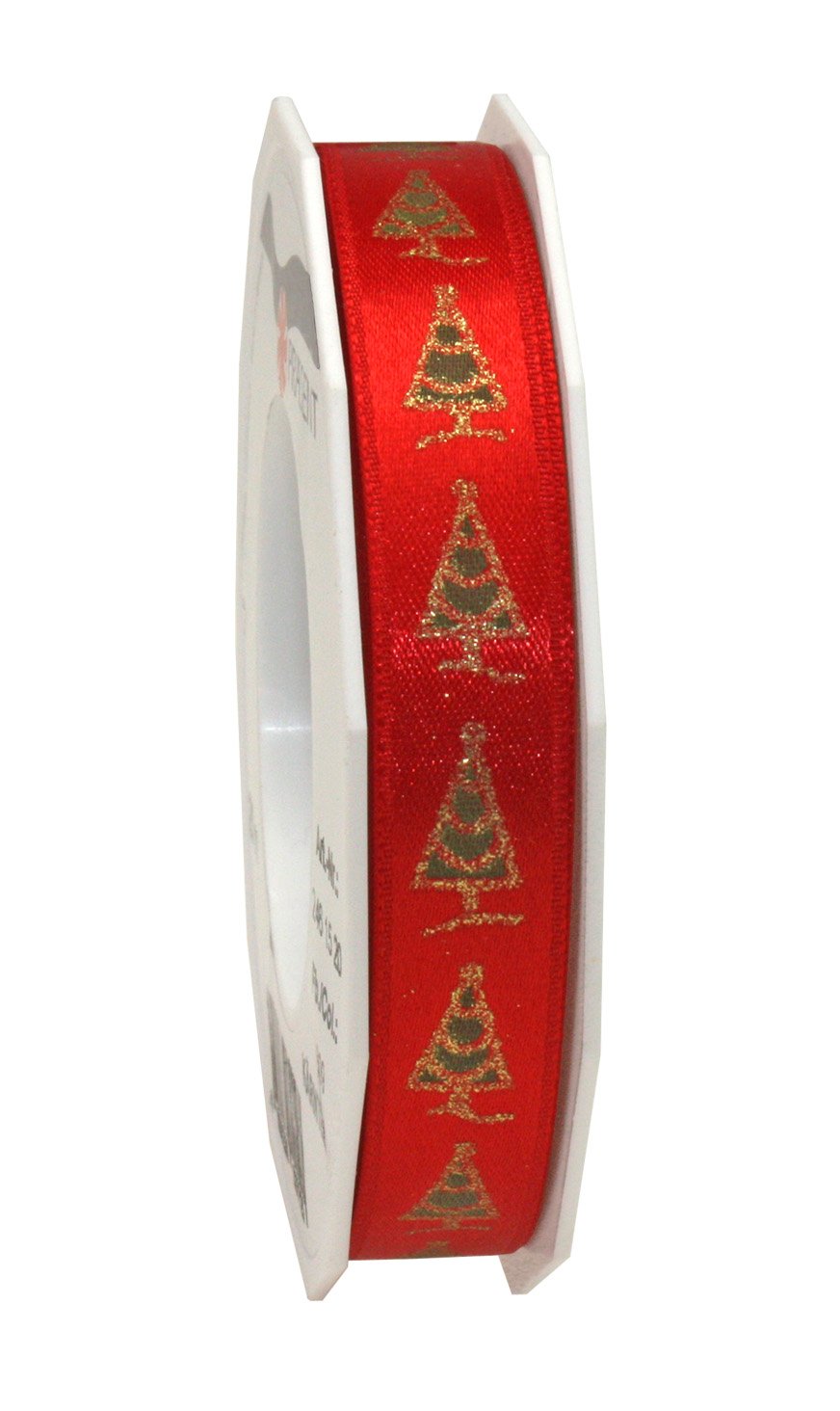 Präsent Red C.e. Pattberg - Kärnten Printed Satin Ribbon 15 Mm Width, 20 M Length